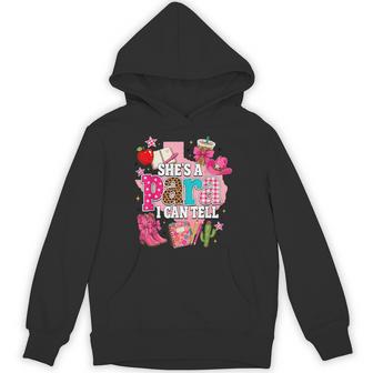 She's A Para I Can Tell Western Girly Paraprofessional Hoodie - Thegiftio UK