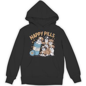 Shih Tzu Happy Pills Adorable Dog Lover Hoodie - Thegiftio UK