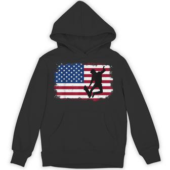 Skateboarding Skater Skate Board American Flag Boys Hoodie - Thegiftio UK