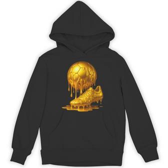 Soccer Gold Drip Hoodie - Thegiftio UK