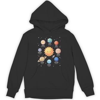 Solar System Astronomy Planets Space Science For Kids Hoodie - Thegiftio UK