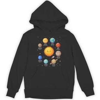 Solar System Planets Space Science Astronomy For Kids Hoodie - Thegiftio UK