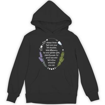 Spilled Salt Lavender Rosemary Love Magic Quote Hoodie - Thegiftio UK