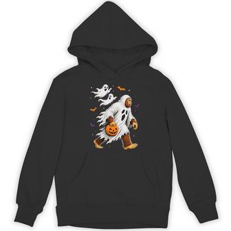 Spooky Bigfoot Halloween Ghost Sasquatch Hoodie | Seseable UK