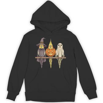 Spooky Ghost Cockatiel Parrot Lover Pumpkin Halloween Hoodie - Thegiftio UK