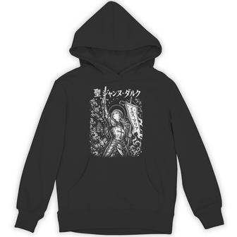 St Joan Japanese Anime Dark Flame Protector Guardian Hoodie - Thegiftio UK