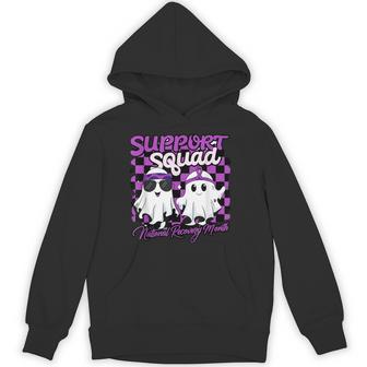 Support Squad National Recovery Month Addiction Recovery Hoodie - Thegiftio UK