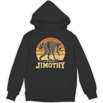 Team Timothy Raccoon Vintage Retro Animal Lover Hoodie - Thegiftio UK