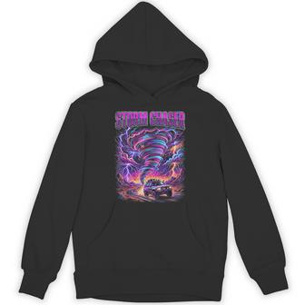 Tornado Chaser Storm Chasing Meteorologist Retro Wave Hoodie - Thegiftio UK
