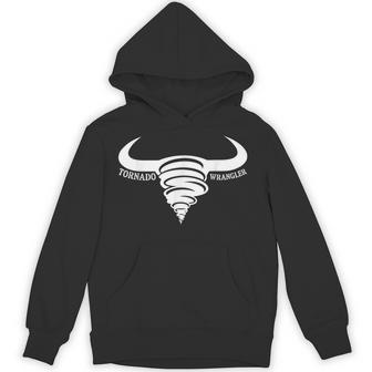 Tornado Wrangler Bold Western Cowboy Graphic Hoodie | Seseable UK