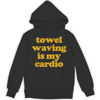 Towel Waving In My Cardio Hoodie - Thegiftio UK