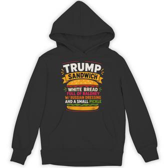 Trump Sandwich White Bread Full Of Baloney Russian Dressing Hoodie - Thegiftio UK