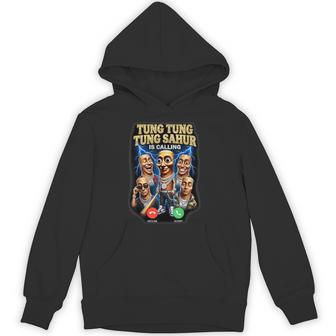 Tung Tung Tung Sahur Is Calling Italian Brainrot Meme Hoodie - Thegiftio UK