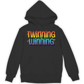 Twinning Is Winning Twin Spirit Week Hoodie - Thegiftio UK