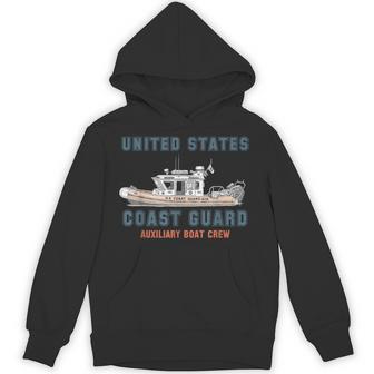 United States Coast Guard Auxiliary Boat Crew Uscg Aux Hoodie - Thegiftio UK