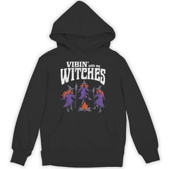 Vibin With My Witches Halloween Hoodie - Thegiftio UK