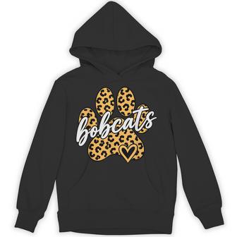 Vintage Bobcats Leopard School Spirit Hoodie - Thegiftio UK