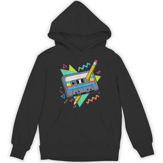 Vintage Cassette Tape 80S 90S Music Retro Pencil Mixtape Hoodie - Thegiftio UK