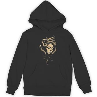 Vintage Medusa Beneath The Snakes A Silent Beauty Hoodie - Thegiftio UK