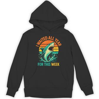 I Waited All Year For This Week Shark S Hoodie - Thegiftio UK