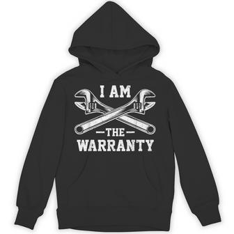I Am The Warranty Crossed Wrench Proud Auto Mechanic Hoodie - Thegiftio UK