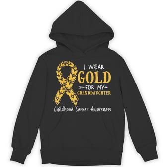 I Wear Gold For My Granddaughter Childhood Cancer Awareness Hoodie | Seseable UK