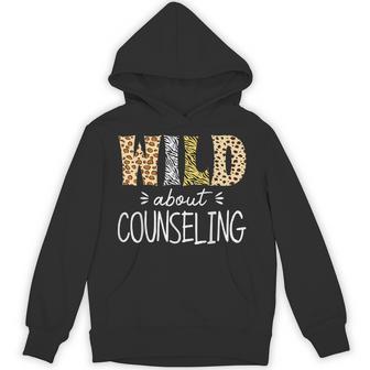 Wild About Counseling Leopard School Counselor Hoodie - Thegiftio UK