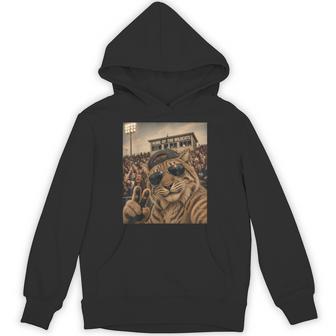 Wildcat Student Selfie Vintage Game Day Cool Mascot Hoodie | Seseable UK