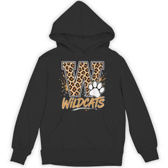 Wildcats School Team Mascot Spirit Game Day Squad Hoodie - Thegiftio UK