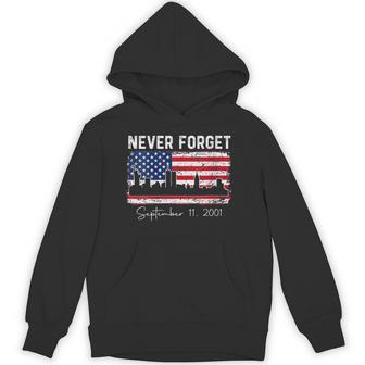 Women's 25Th Anniversary September 11 2001 Memorial Day Usa Flag Hoodie | Seseable UK