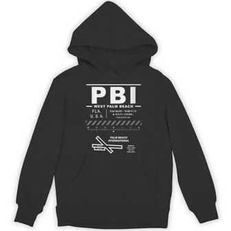 Women's Palm Beach International Airport Florida Pbi Hoodie - Thegiftio UK