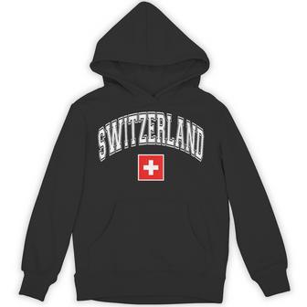 Women's Switzerland Swiss Flag Graphic Hoodie - Thegiftio UK