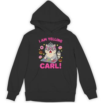 I Am Yelling Carl Princess Cat Meme Cute Kawaii Hoodie - Thegiftio UK