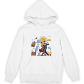Argentinian Flag Outfit Kids Idea Hispanic Argentino Roots Hoodie - Thegiftio UK