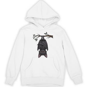 Black Cat Bat Kitten Halloween Spooky Hoodie - Thegiftio UK