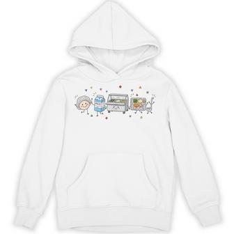 Cafeteria Worker Doodle Lunch Lady Back To School Hoodie - Thegiftio UK