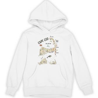 Cape Cod Traveling Trip Cape Cod Map Souvenir Massachusetts Hoodie - Thegiftio UK