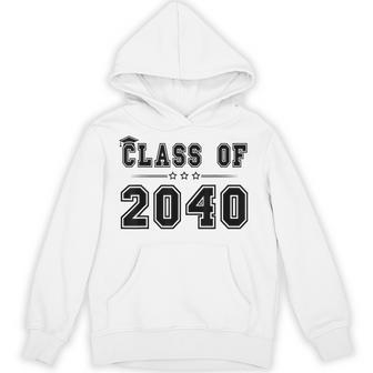 Class Of 2040 Grow With Me Graduation Handprint On Back Hoodie | Seseable UK
