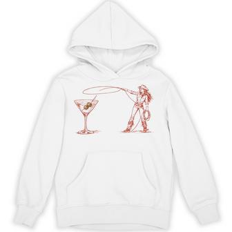Cowgirl Martini Western Hoodie - Thegiftio UK