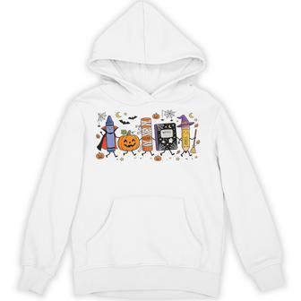 Cute Halloween School Supplies Teachers Kids Students Hoodie - Thegiftio UK