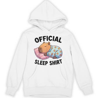 Cute Kawaii Sleeping Capybara Official Sleep Nightgown Hoodie - Thegiftio UK
