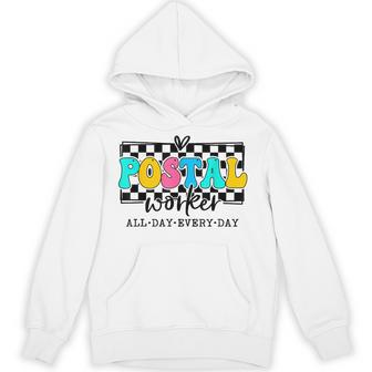 Cute Postal Worker Squad Post Office Mail Carrier Crew Hoodie - Thegiftio UK