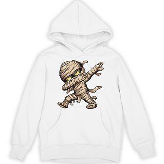 Dabbing Mummy Spooky Dab Dancing Kids Boys Halloween Hoodie - Thegiftio UK