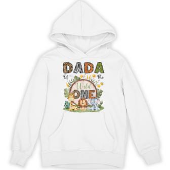 Dada Of The Wild One 1St Birthday Boy Safari Jungle Hoodie - Thegiftio UK