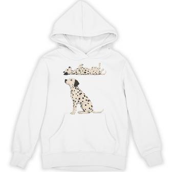 Dalmatian Dog Graphic Red Spotted Dog Lover Hoodie - Thegiftio UK