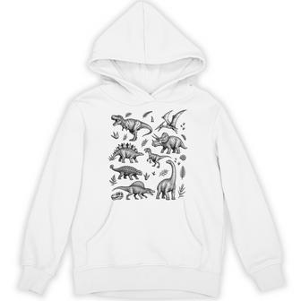 Dinosaur Graphic Adult Kids Boys Vintage Cute Dino Hoodie - Thegiftio UK
