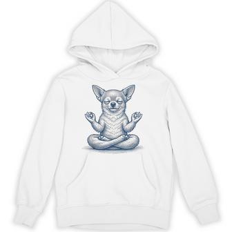 Chihuahua Yoga Vintage Meditation Zen Dog Lover Hoodie - Thegiftio UK