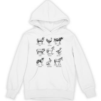 Farmlife Animal Sounds Farmer Animal-Themed Hoodie - Thegiftio UK