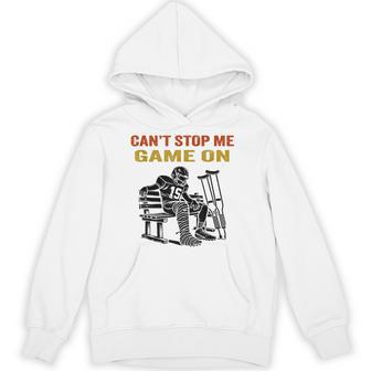 Football Get Well Soon For N Boys Athlete Injury Hoodie - Thegiftio UK