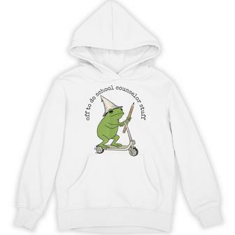 Frog Off To Do School Counselor Stuff Back To School Hoodie - Thegiftio UK